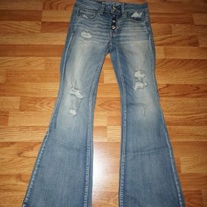 AE Superstretch highrise button jeans